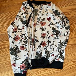 Floral West Kei bomber shirt